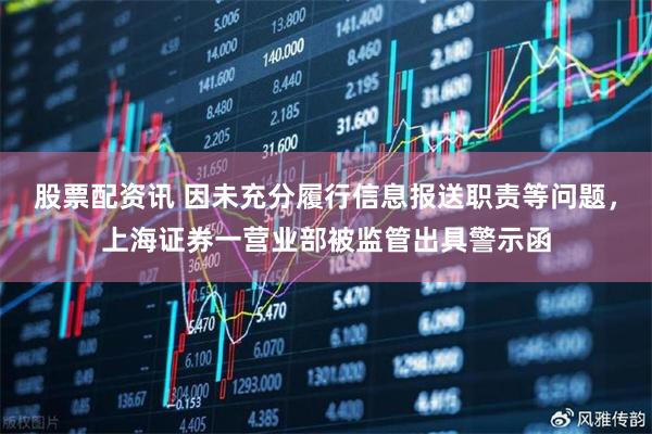股票配资讯 因未充分履行信息报送职责等问题，上海证券一营业部被监管出具警示函